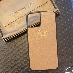 iPhone 11 Pro Leatherology Case Monogrammed ‘AB’